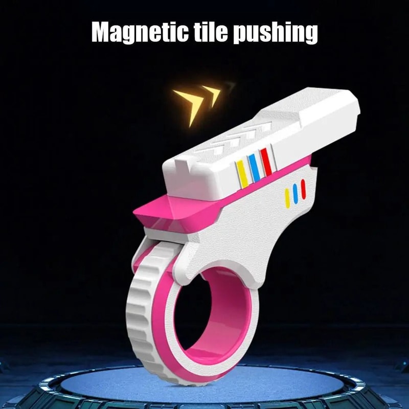 Rotary Finger Slider Fidget Toy Textured Stress Relief Desk Toy 3