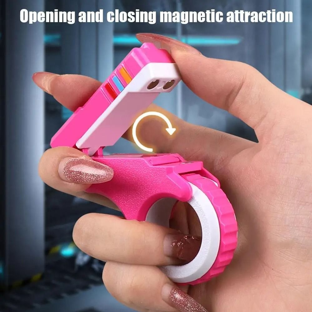 Rotary Finger Slider Fidget Toy Textured Stress Relief Desk Toy 4