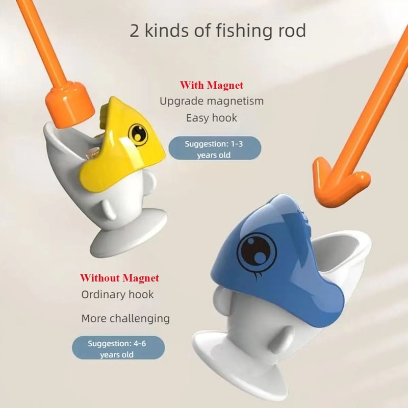 Dinosaur Magnetic Fishing Toy Montessori Learning Game With Rod For Toddlers 2