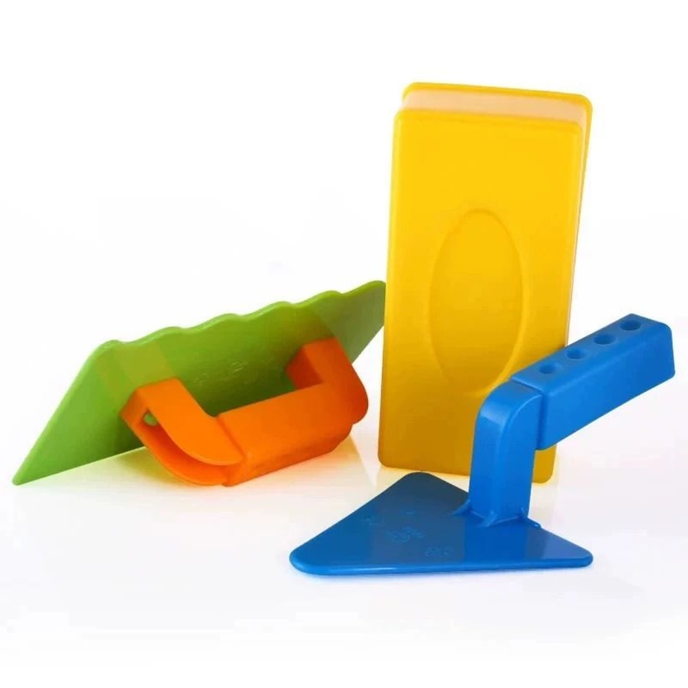 3 Piece Snow And Sand Brick Mold Set Kids Outdoor Building Toy 5