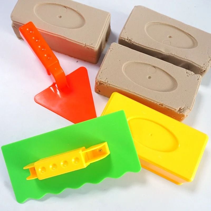 3 Piece Snow And Sand Brick Mold Set Kids Outdoor Building Toy 6