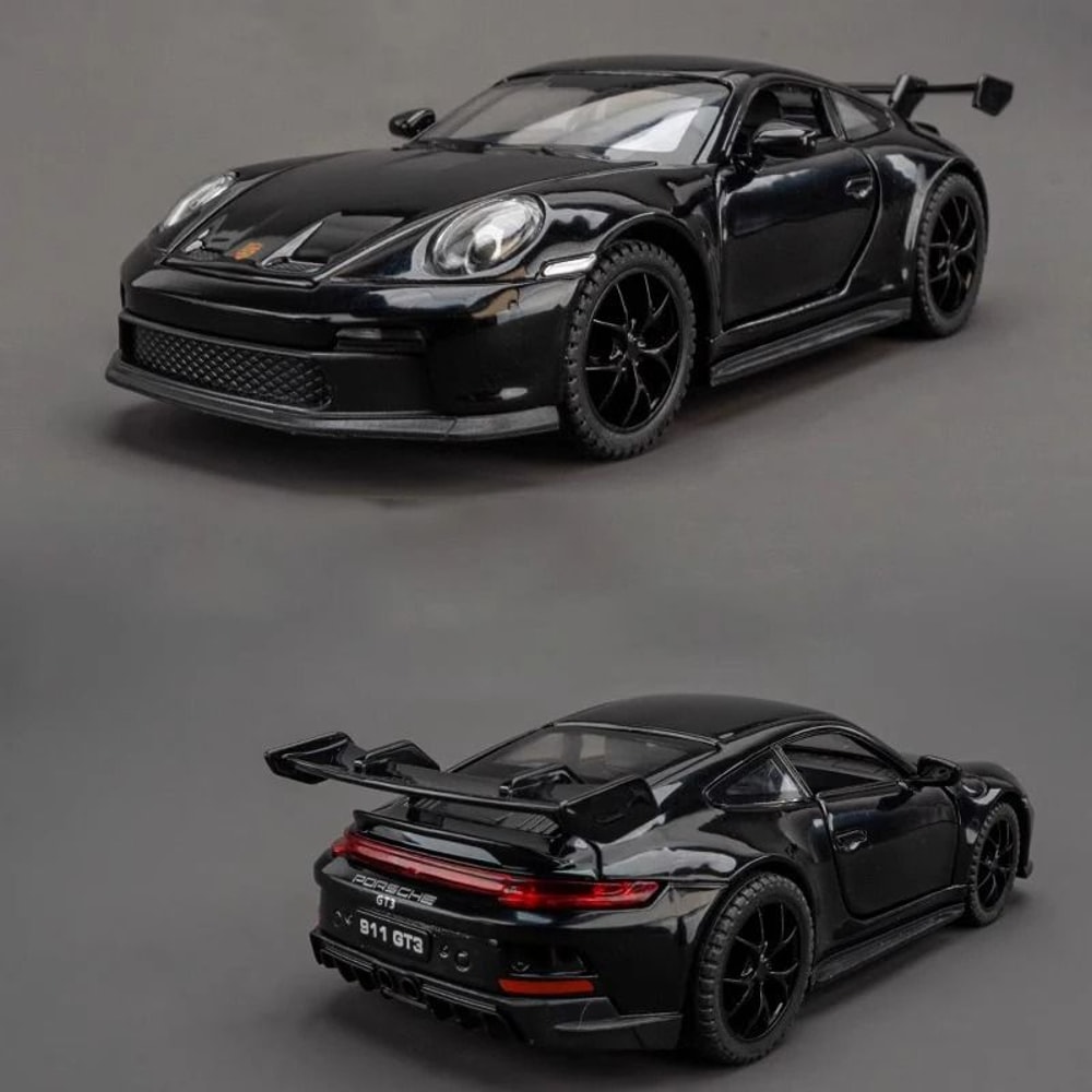 132 GT3 RS Alloy Diecast Sports Car Model With Light And Sound Toy 7