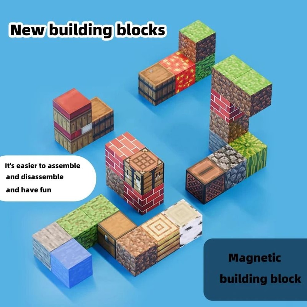 Magnetic Building Blocks Full Set DIY Construction Table Toy For Kids 9