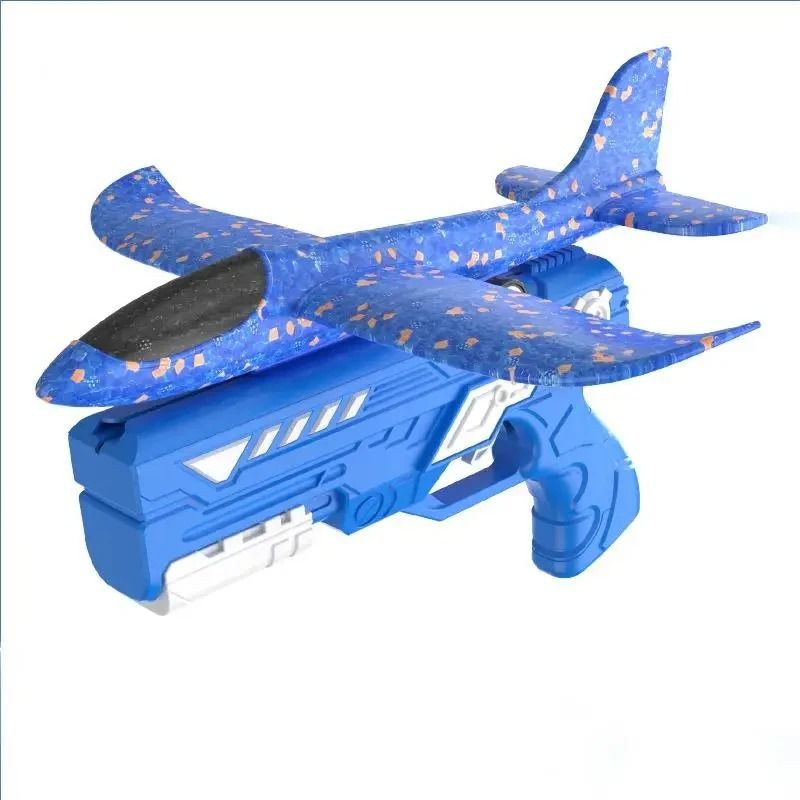 Kids Foam Ejection Aircraft Launcher Toy Outdoor Glider Plane For Children 6