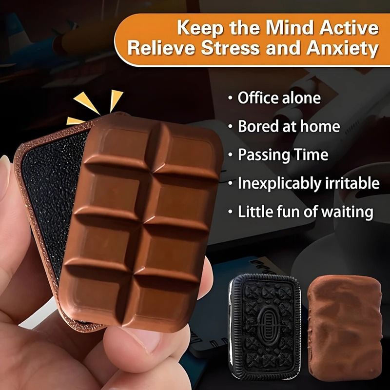 Magnetic Push Card Fidget Slider Chocolate Style Stress Relief EDC Toy 9