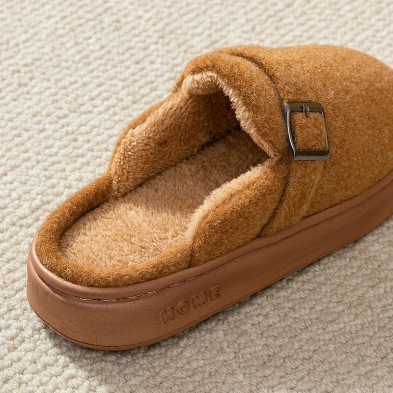 Winter Warm Indoor Outdoor Slippers For Women Soft Sole Non Slip Home Shoes 5