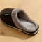 Mens Winter Indoor Slippers Waterproof PU Leather Warm House Shoes Big Sizes 3