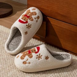 winter christmas slippers for women soft sole cozy indoor home shoes