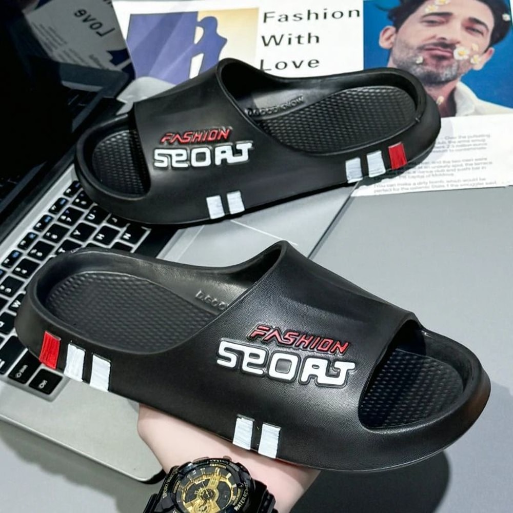 Mens Summer Sport Slippers Soft Sole Non Slip Indoor Outdoor Home Shoes 4