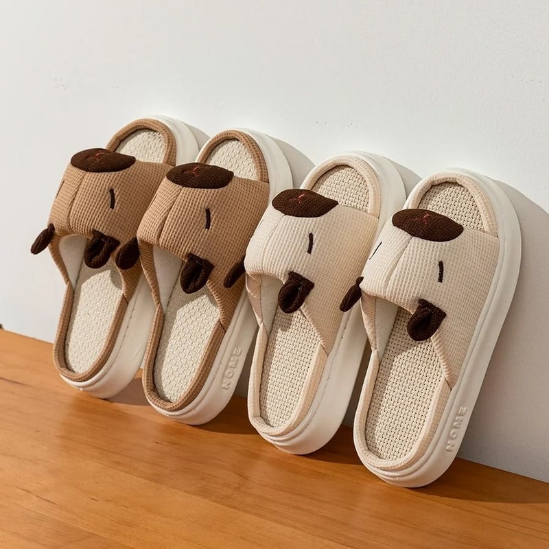 Cute Cartoon Summer Indoor Slippers For Women Soft Thick Sole Home Shoes 0