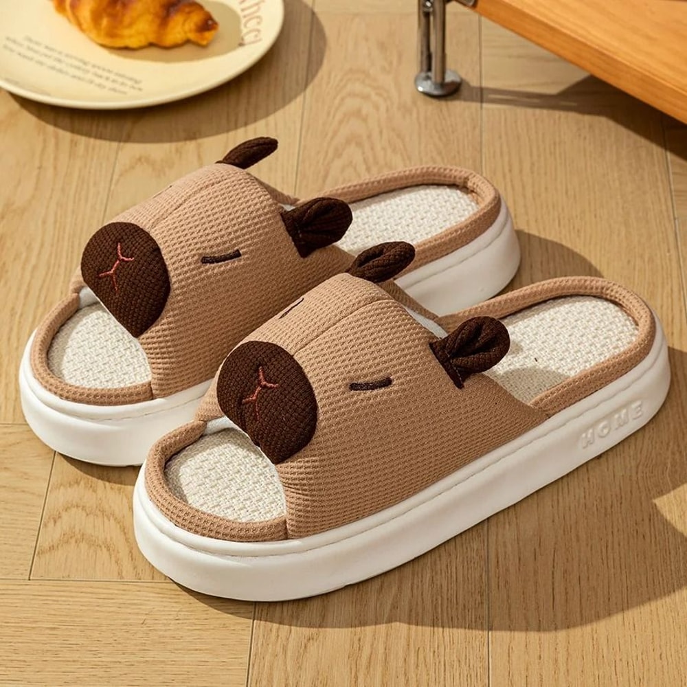 Cute Cartoon Summer Indoor Slippers For Women Soft Thick Sole Home Shoes 4