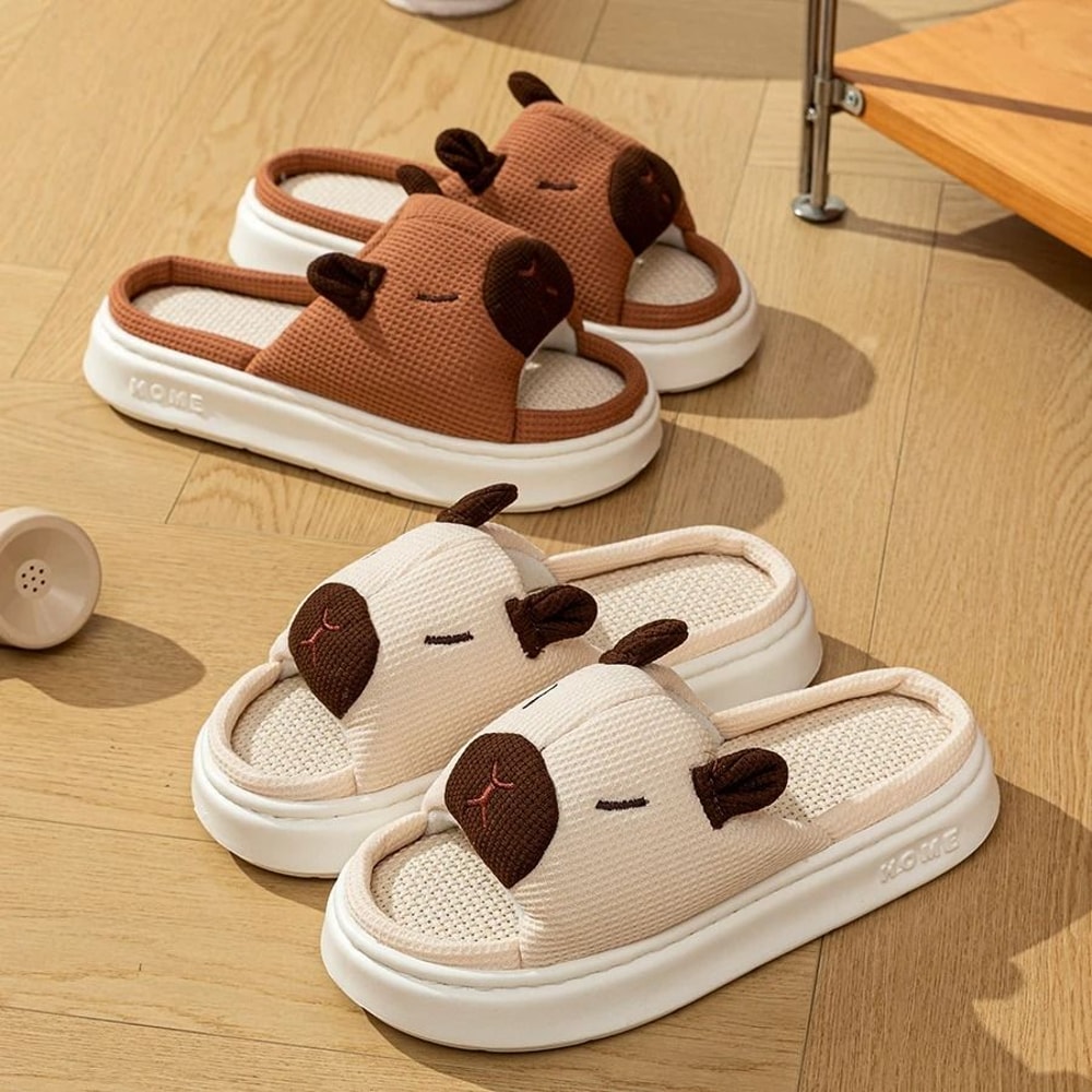Cute Cartoon Summer Indoor Slippers For Women Soft Thick Sole Home Shoes 5