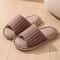 Spring Autumn Stripe Flax Indoor Slippers For Women Soft Sole Non Slip Home Shoes 1