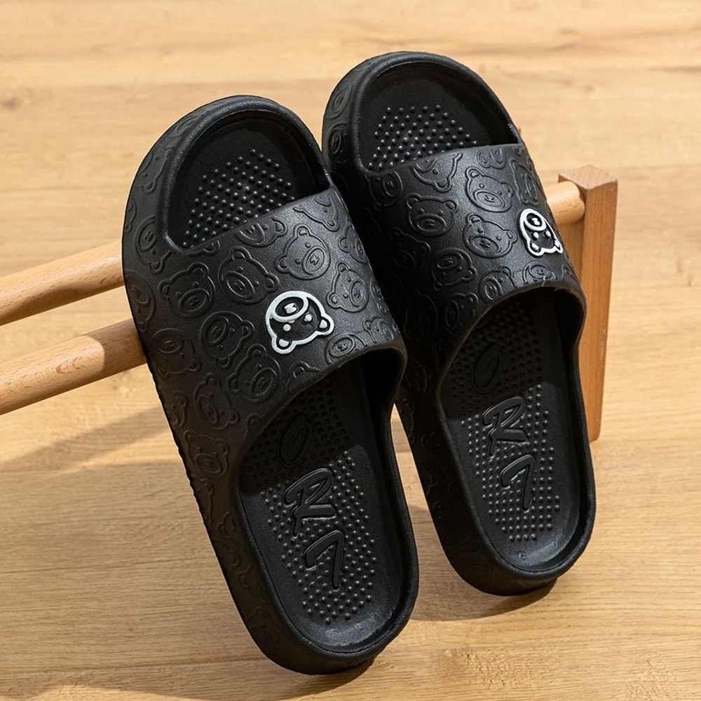 Cute Bear Cartoon Summer Indoor Slippers For Women Soft Non Slip Home Shoes 7