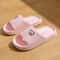 Cute Bear Cartoon Indoor Slides For Women Soft Sole Non Slip Home And Bathroom Slippers 6