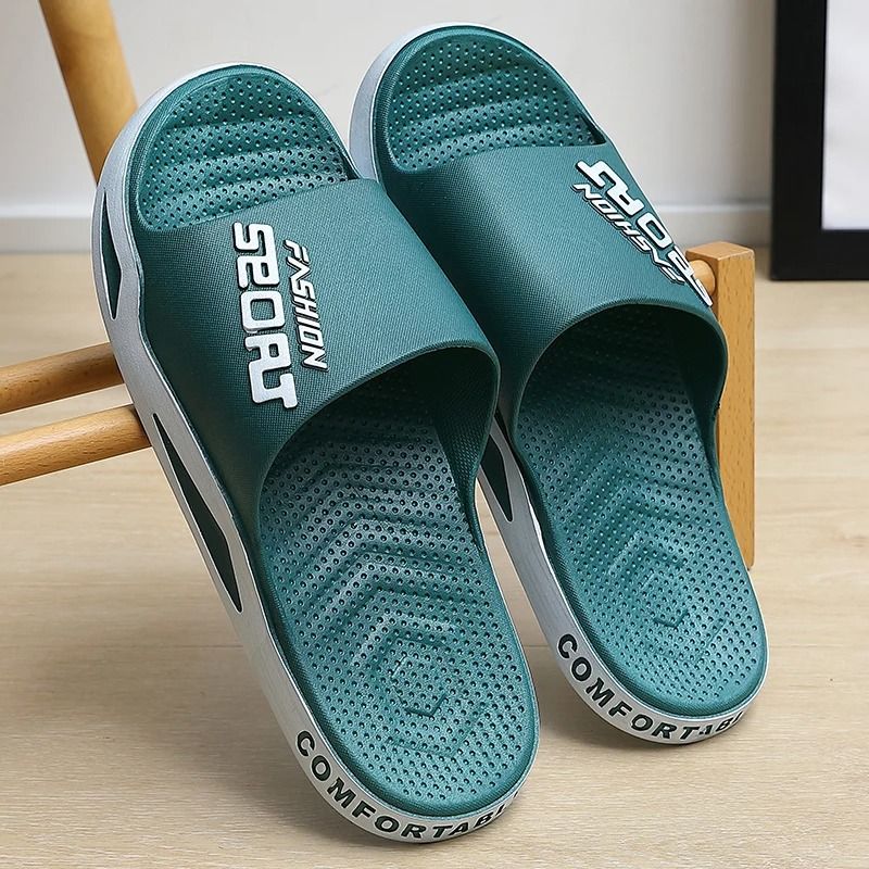 Mens Summer Sport Comfort Slides Thick Sole Breathable Slippers 1