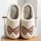Cute Bow Children Winter Slippers Soft Parent Child House Shoes 3