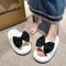 Womens Cute Bow Summer Slides Thick Sole Non Slip Comfort Slippers 3