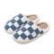 Womens Fuzzy Checker Winter Slippers Cozy Fluffy House Shoes 2