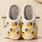 Cute Lemon Children Winter Slippers Soft Parent Child House Shoes 3