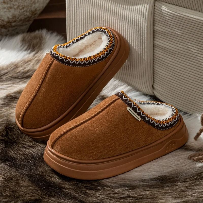 Women Winter Slipper Boots Warm Non Slip Thick Sole Indoor Outdoor Shoes 5