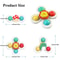 3 Piece Suction Cup Spinning Animal Toys For Kids Sensory Play Set 8