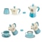 Kids Pretend Play Coffee Set Afternoon Tea Tableware Toy 4