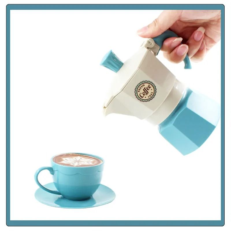 Kids Pretend Play Coffee Set Afternoon Tea Tableware Toy 0