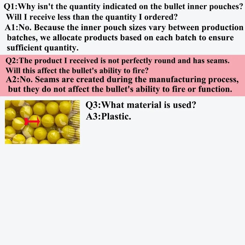 6mm Plastic BB Balls Toy Gun Ammo Paintball Replacement Pack 8