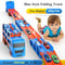 Large Car Transporter Truck Folding Racing Track Toy For Kids 8