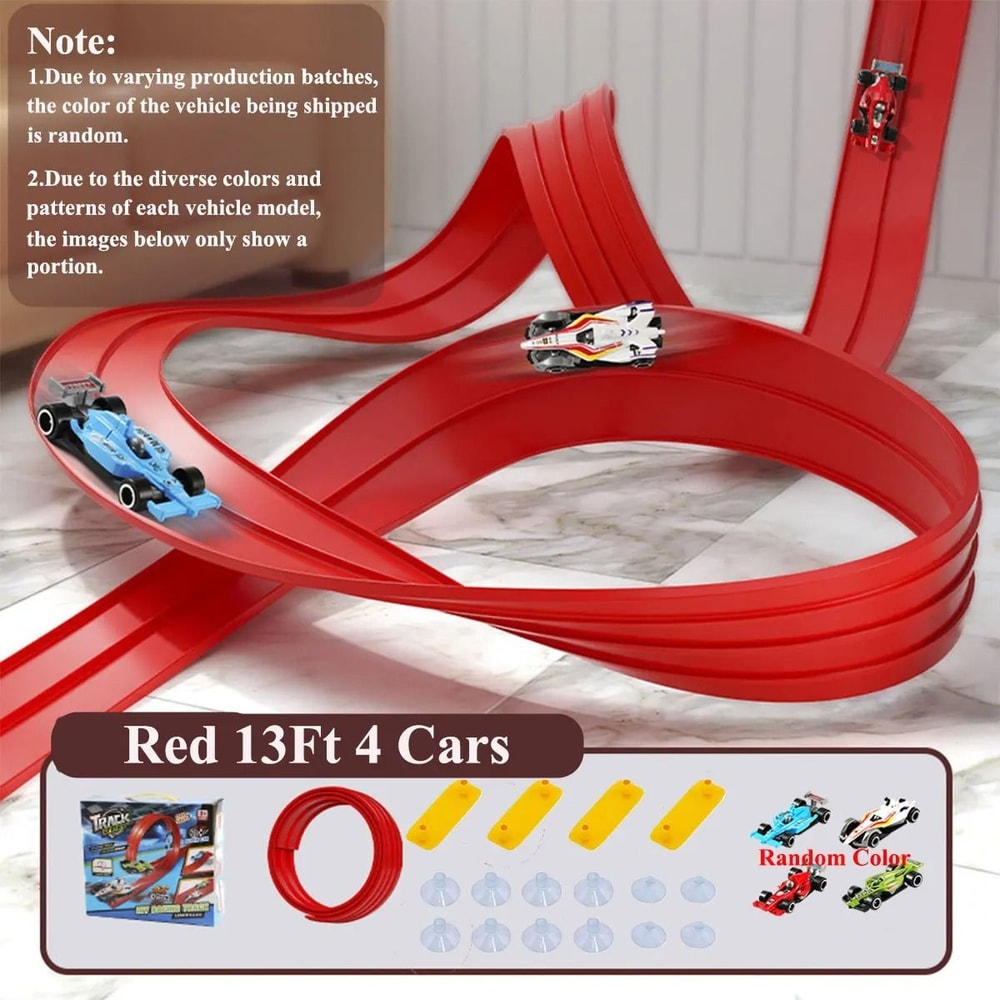 Flexible Racing Track Toy With Mini Car DIY Rail Playset For Kids 5