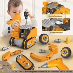kids electric drill tool set engineering building toy for children