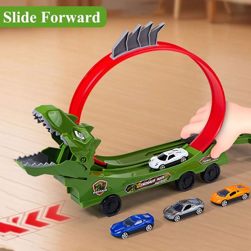 Dinosaur Track Car Sliding Railway DIY Assembly Toy For Kids 8