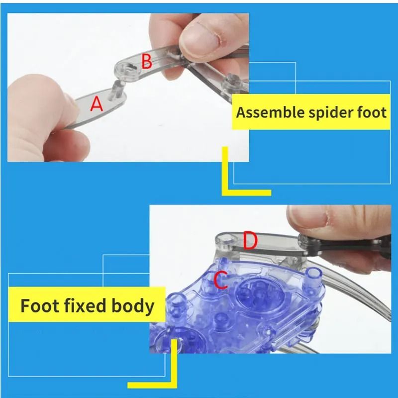 Kids Electric Robot Spider DIY STEM Assembly Toy 5