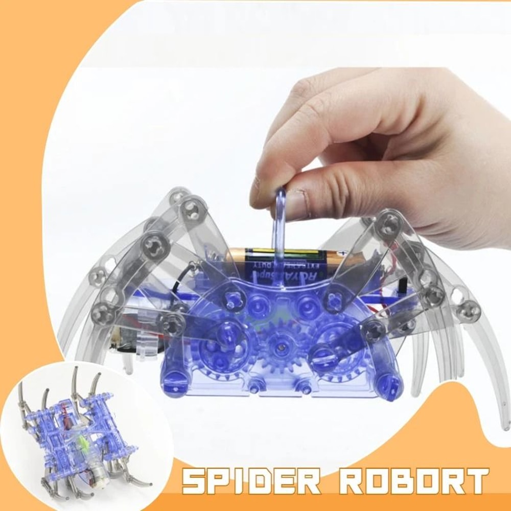 Kids Electric Robot Spider DIY STEM Assembly Toy 6