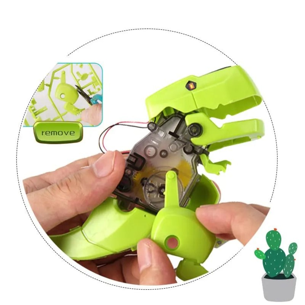 Kids Dinosaur Solar Powered STEM DIY Robot Car Toy 2
