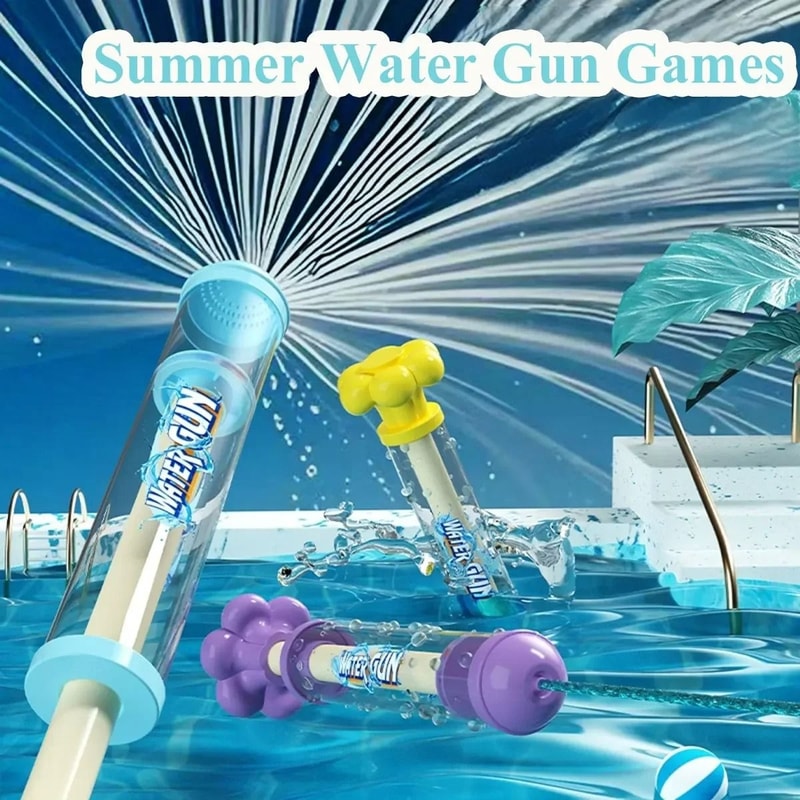 Fireworks Spray Pull Back Water Gun Outdoor Splash Toy For Kids 19