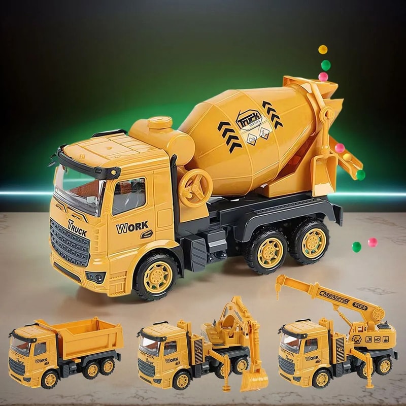 Kids Inertial Engineering Vehicle Toy Construction Truck Model 10