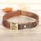 Custom Engraved PU Leather Dog Collar Adjustable ID Buckle 3