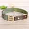 Custom Engraved PU Leather Dog Collar Adjustable ID Buckle 4