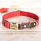 Custom Engraved PU Leather Dog Collar Adjustable ID Buckle 5
