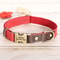 Custom Engraved PU Leather Dog Collar Adjustable ID Buckle 5