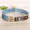 Custom Engraved PU Leather Dog Collar Adjustable ID Buckle 6
