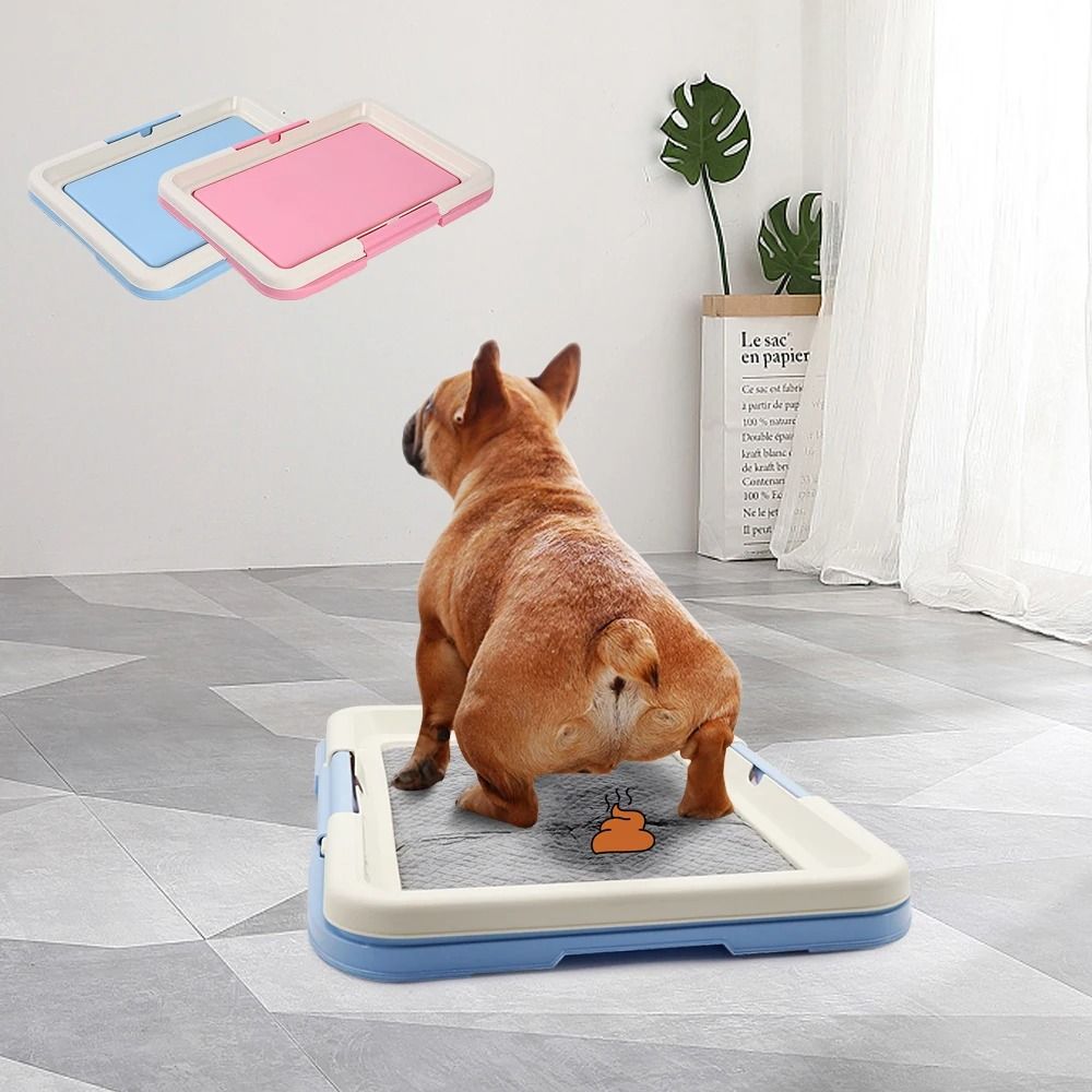 Portable Indoor Dog Training Toilet Pet Potty Pad Holder Tray 0