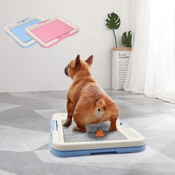 portable indoor dog training toilet pet potty pad holder tray