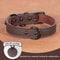 Soft Genuine Leather Dog Collar Durable Pet Collar For All Dog Sizes 2
