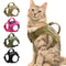Nylon Tactical Cat Harness Vest With Handle And Stickers 7