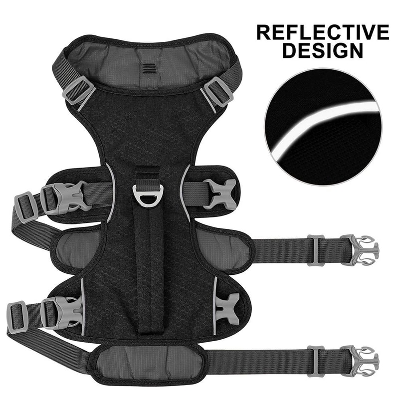 Comfort Control Reflective Dog Harness Adjustable Vest With Handle 8