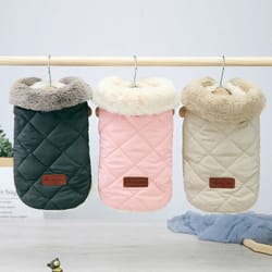 soft warm winter pet jacket vest for dogs and cats