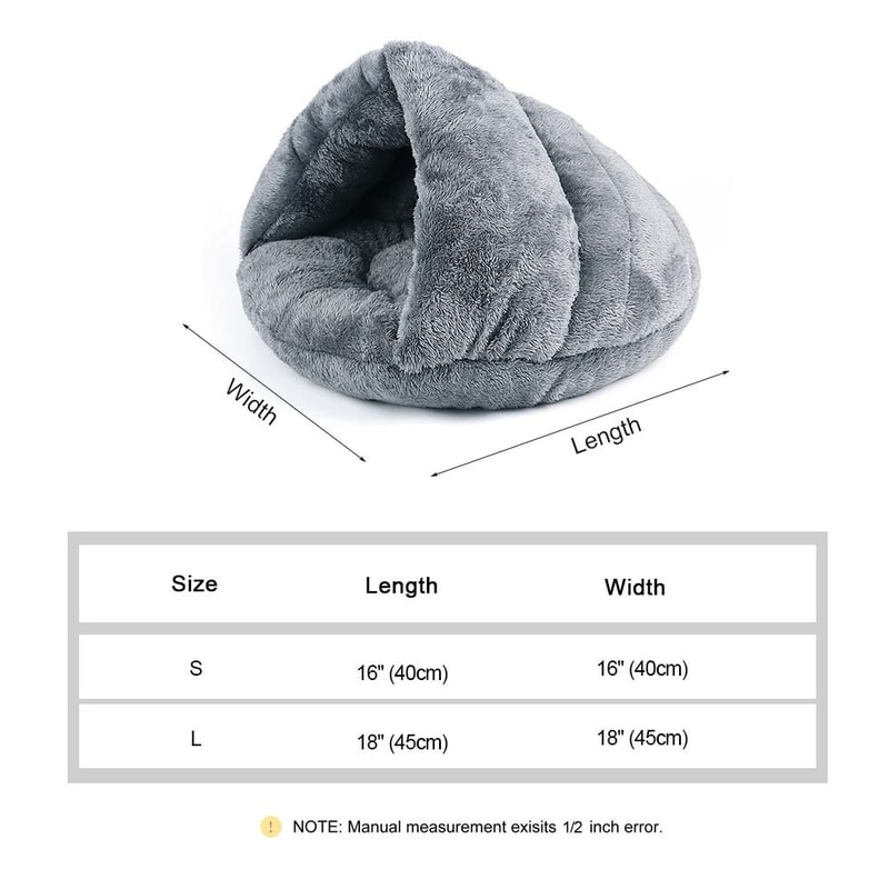Warm Fleece Pet Bed Cozy Nest For Cats And Small Dogs 7